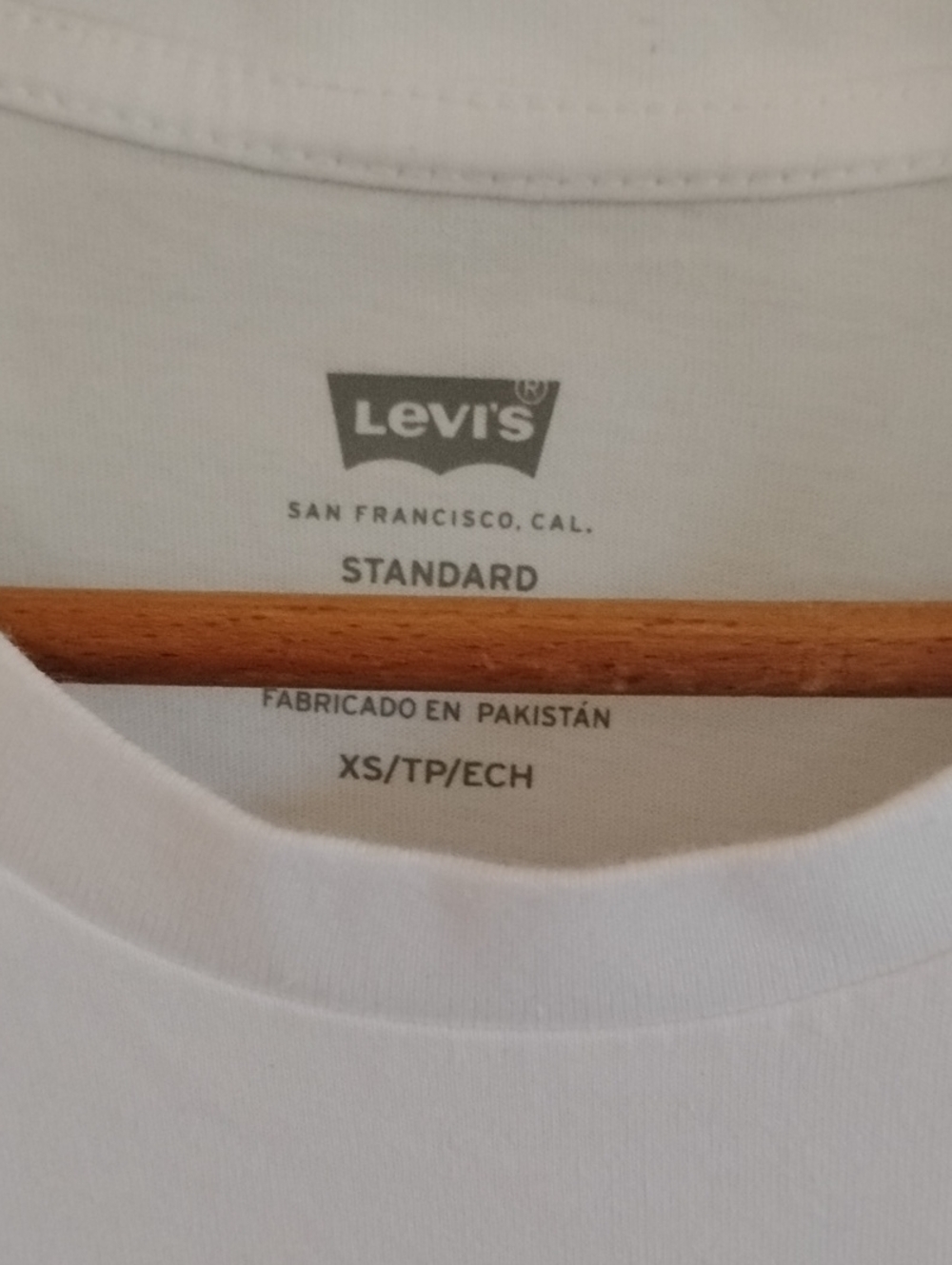 Levis XS TEXAS White T Shirt Top - Picture 5 of 6